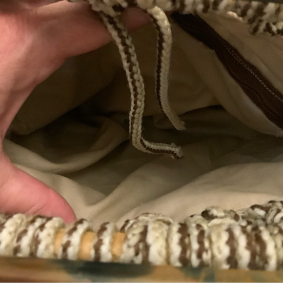 Vintage‎ Handmade Macrame Handbag Purse 12x14 Good Condition - Picture 3 of 5